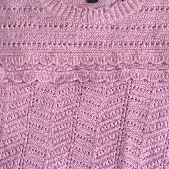 J. Crew Lilac Scallop Trimmed Sweater - Picture 8 of 11
